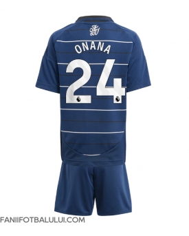 Aston Villa Amadou Onana #24 Echipament de Fotbal Replică 2024-25 Copii Treilea (+ Șorturi)